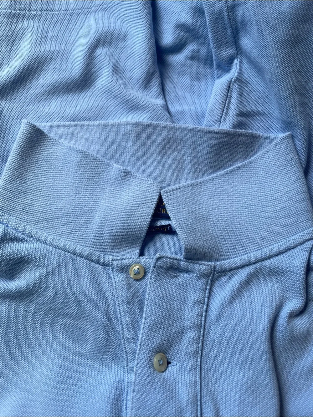 Polo Ralph Lauren Big Pony Shirt Men’s XXL Custom Slim Fit Short Sleeve Blue